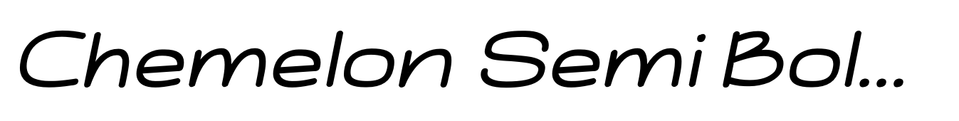 Chemelon Semi Bold Italic